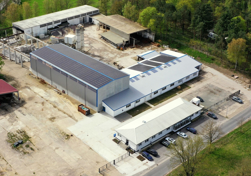 Fertigteilwerk an der Niederlassung Industrie- und Fertigteilbau in Hitzacker (Elbe)